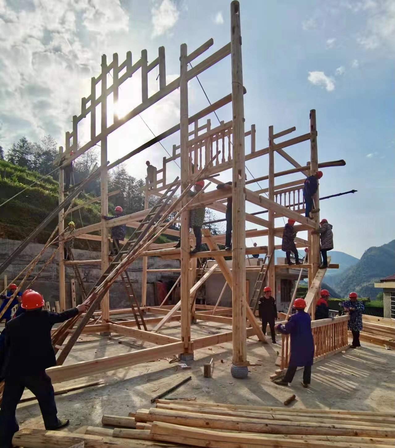 溆浦湘楚木作古建工程有限公司,土家吊脚楼,侗乡鼓楼,侗乡风雨楼哪里好